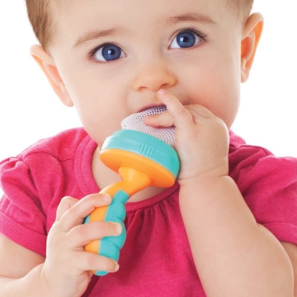New Nuby 2-Pack Nibbler Mesh Feeders, Colors May Vary